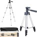 Штатив для телефону та фотоапарата Tripod 3110 PRO портативний трипод 0,35-1.02м висота. Колір: срібний