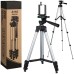 Штатив для телефону та фотоапарата Tripod 3110 PRO портативний трипод 0,35-1.02м висота. Колір: срібний