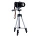 Штатив для телефону та фотоапарата Tripod 3110 PRO портативний трипод 0,35-1.02м висота. Колір: срібний