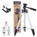 Штатив для телефону та фотоапарата Tripod 3110 PRO портативний трипод 0,35-1.02м висота. Колір: срібний