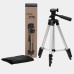 Штатив для телефону та фотоапарата Tripod 3110 PRO портативний трипод 0,35-1.02м висота. Колір: срібний