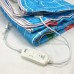 Електропростирадло електричне простирадло з підігрівом Electric Blanket 170х150см блакитна клітина