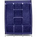 Шафа тканинна 3 секції складана з каркасом STORAGE WARDROBE 175 х 130 х 45 см Каркасна. Колір: синій